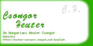 csongor heuter business card